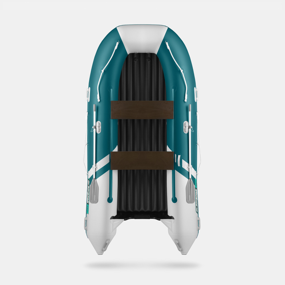 Надувная лодка GLADIATOR E380S морской зеленый-белый