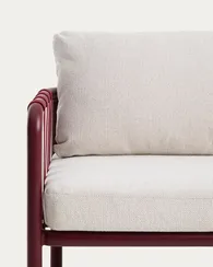 Комплект уличной мебели Omala из бордового алюминия и веревки