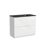 Тумба напольная под раковину Sancos Libra Floor, белый глянец 990х450х840 мм