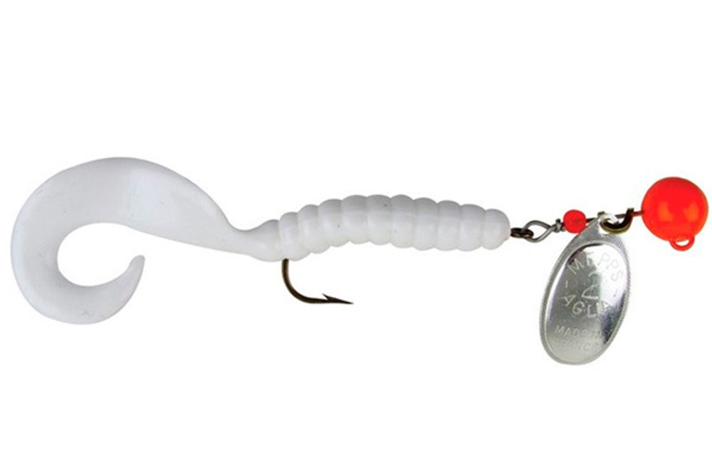 Блесна вращающаяся Mepps AGLIA SPINFLEX, 2/14g, Orange/SILVER/White