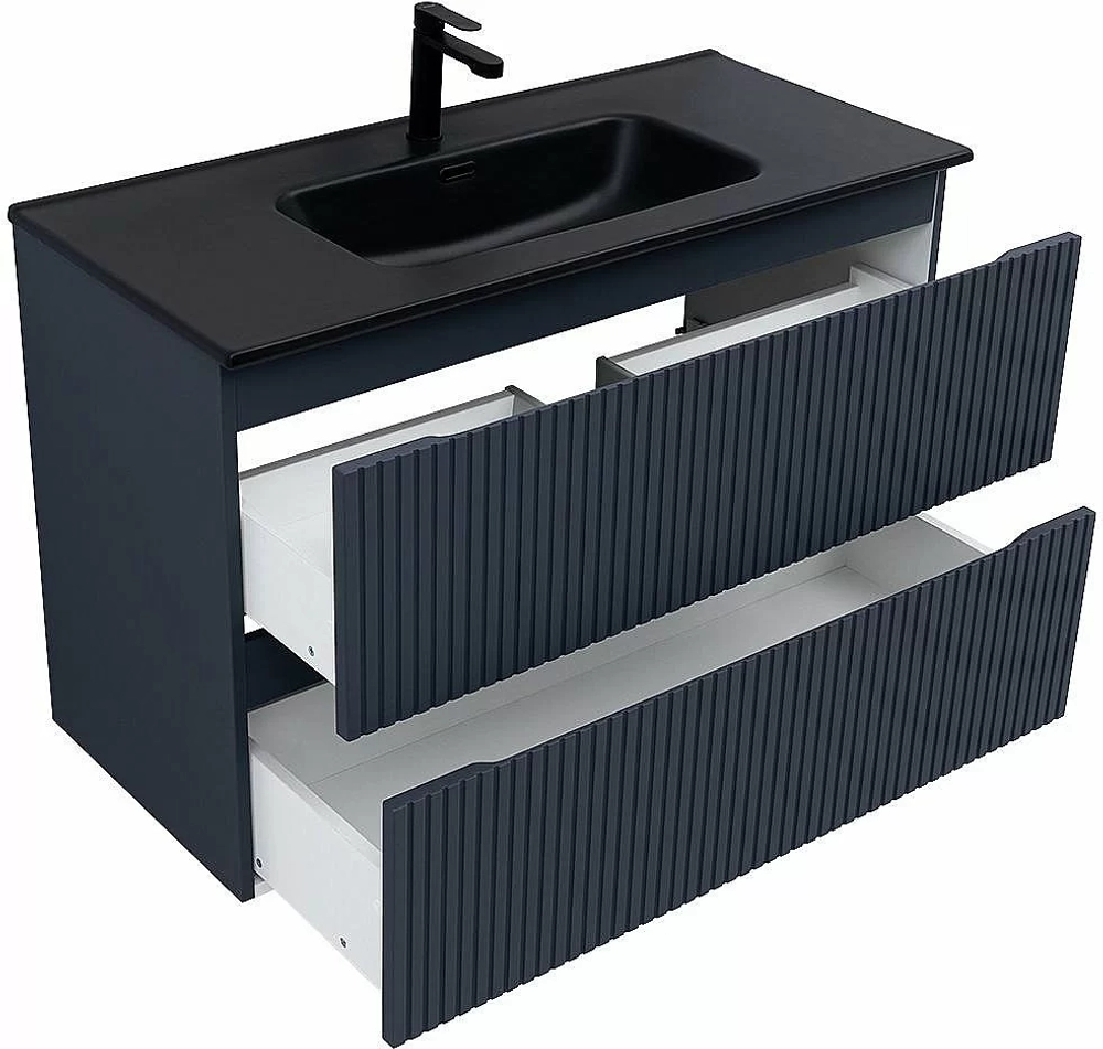 Тумба с раковиной Aquanet Джейн (Flat) 335431/329257 100 маренго
