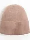 Шапка женская MINAKU с подворотом, размер 54-56, цвет бежевый