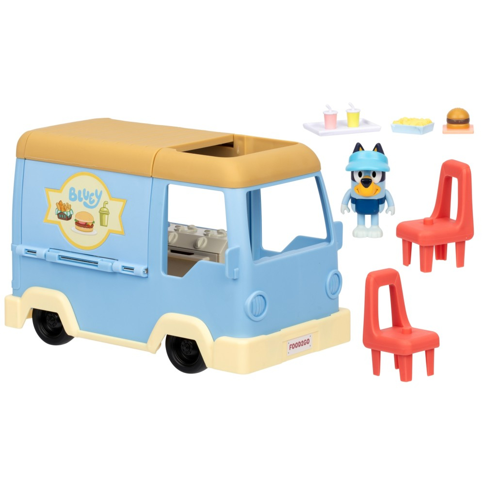 BLUEY Blue - Автомобиль с едой FOOD TRUCK + фигурка собачки BLU18919