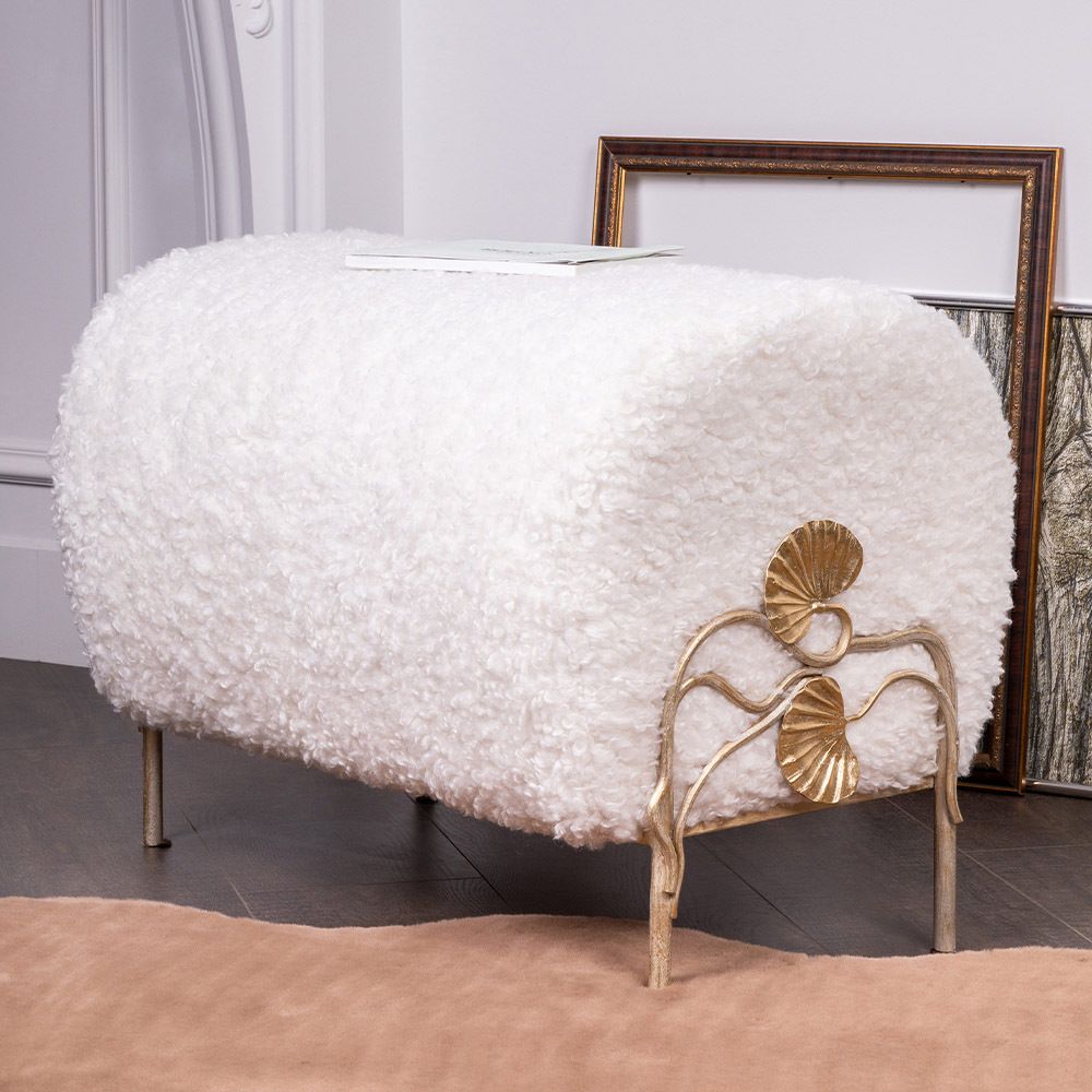 Банкетка Нимфея Молоко Айвори