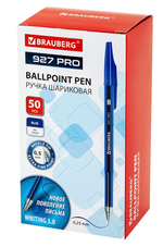 Ручка шарик. 0,5мм, линия 0,25 мм. "Writing 3.0 927 Pro" (BRAUBERG)