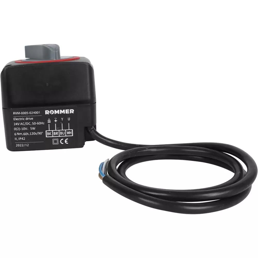 Сервопривод ROMMER c регулировкой по сигналу 24V 60s/120s (RVM-0005-024001)