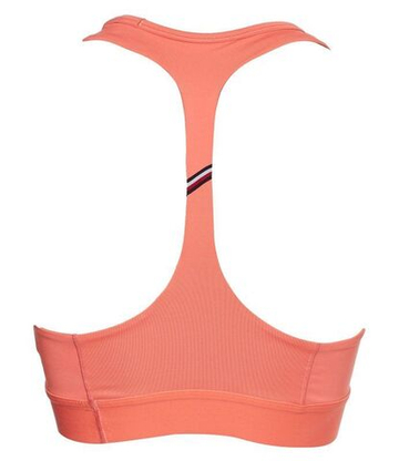 ТОП теннисный Tommy Hilfiger Mid Intensity Graphic Racer Bra - Розовый