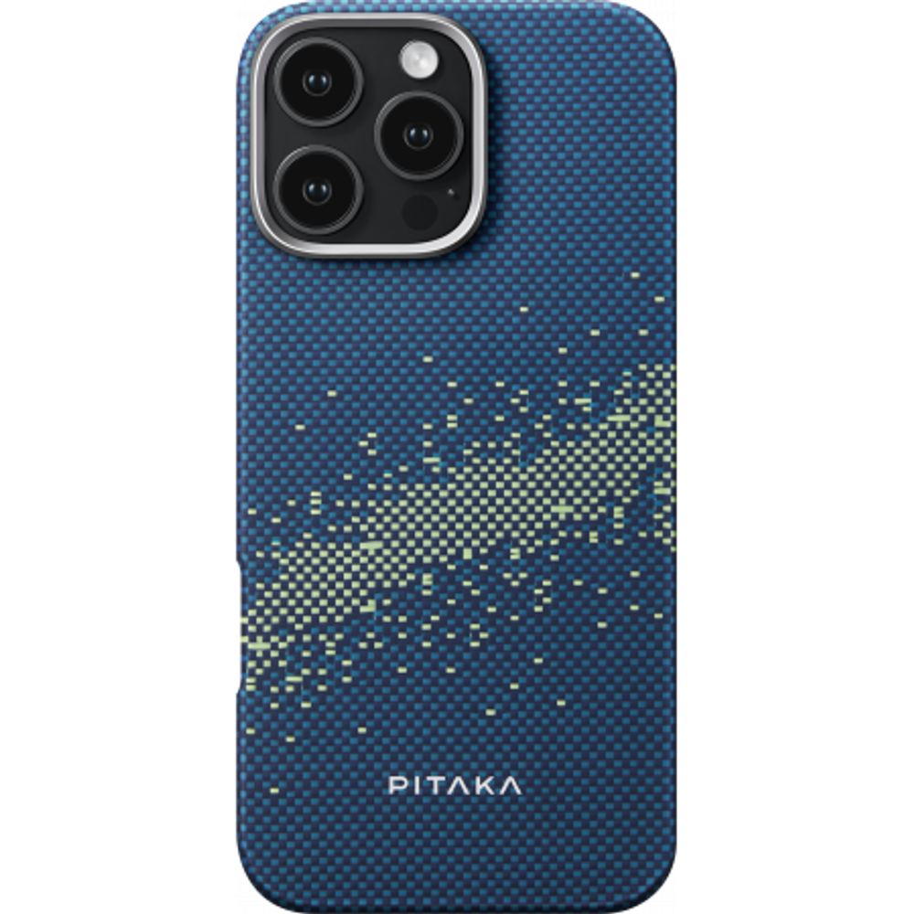 Чехол iPhone 16 Pro Max Pitaka Tactile Woven Case (StarPeak / Milky Way Galaxy)