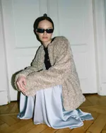 Юбка One Two Silk A-line Silver