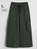 Штаны для девочки карго с карманами