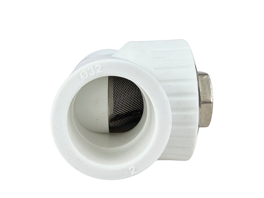 Фильтр PPR внутреннее/внутреннее присоединение 32х90,  белый, РТП (30/10)