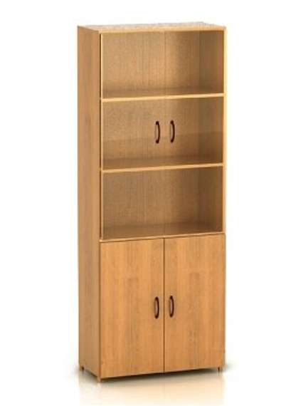 КФ14 Шкаф высокий со стеклом Фея 740х390х2002 ШФ14+ДФ11*2+ФС01*2+ДФ13*2