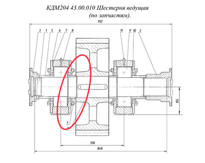 Д646-1А 01.07.003 Втулка