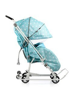 Коляска комбинированная (санки - коляска) «Наши детки 3-1К» с облачками голубой (арт. НДТ3-1К/2)