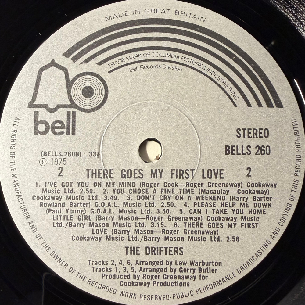 The Drifters ‎– There Goes My First Love (Англия 1976г.)