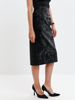 Юбка Сандра из экокожи в оттенке опал