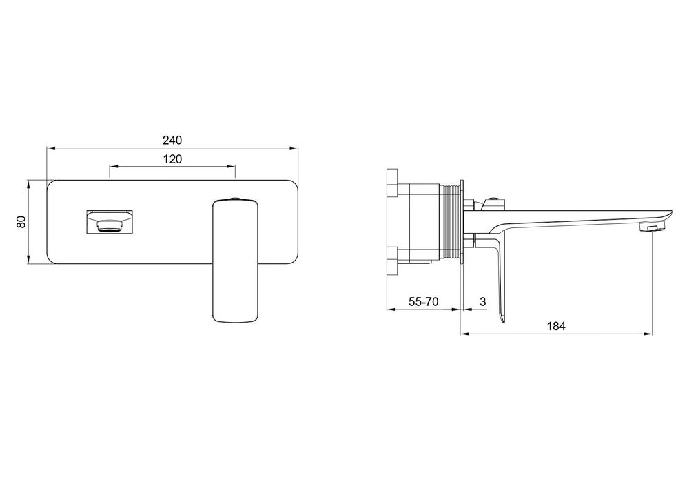Смеситель "Grocenberg" для раковины и умывальника (белый хром)