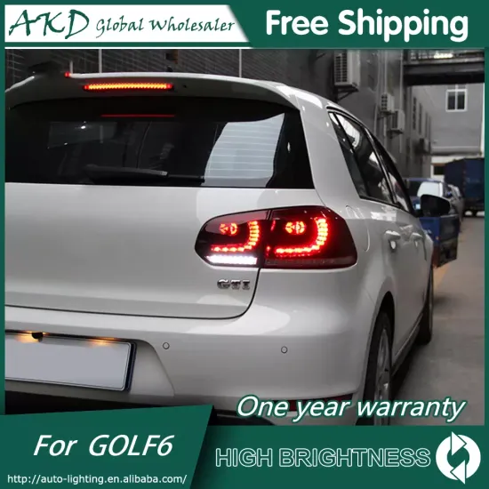 Задние фонари Гольф 6 2008 - 2012 GTI ТЕМНЫЕ V4 type