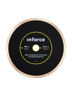 Диск алмазный сплошной супертонкий по керамограниту (250х1.35x25.4 мм) Inforce 11-01-512