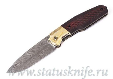 Нож CKF/Philippe Jourget FIF20 GOLD Exclusive (Damasteel, Mokume, CF)