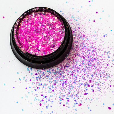 АФН, Глиттер "Megamix" в черной банке QTA03, 1 шт