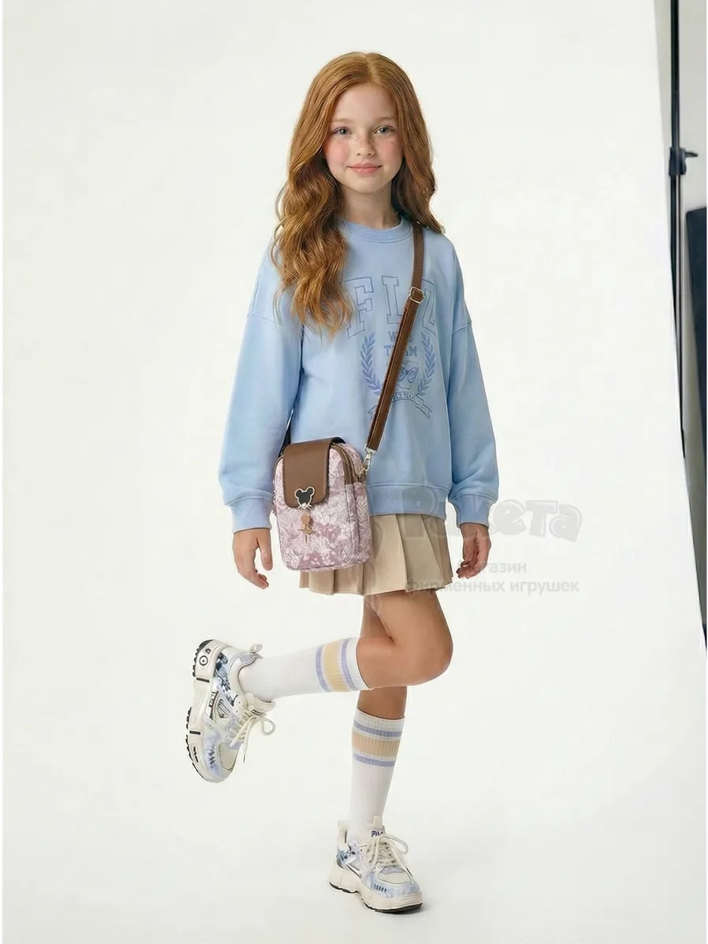 Сумка для девочки подростка на плечо кросс боди