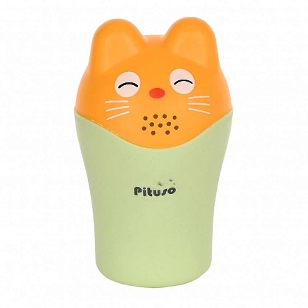 PITUSO Ковш Котик с крышкой, Green/Фисташковый 10,5*17*18,5 см