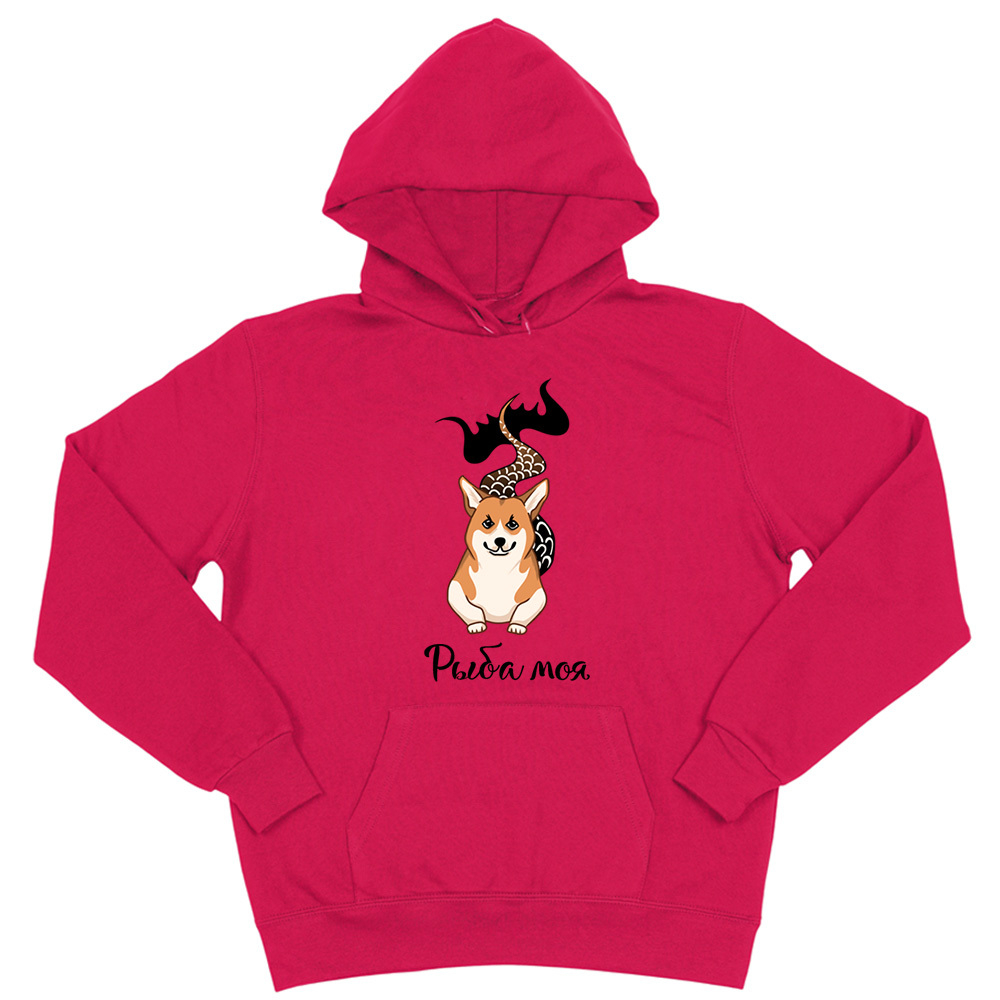 Толстовка "Корги - рыба моя"