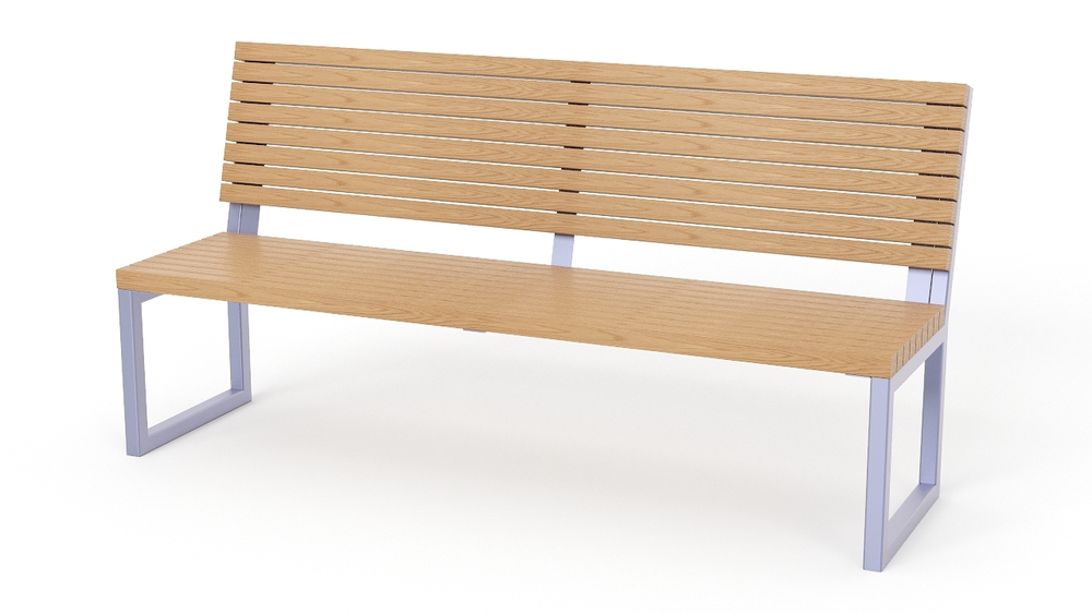 Скамейка со спинкой SK00361