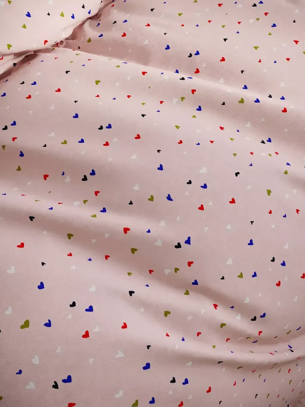 Наволочка комплект 2шт перкаль Сказка "Сердечки" 45х45 см на молнии