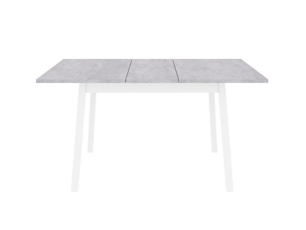 Стол кухонный обеденный раздвижной Белый/Цемент Светлый, Венеция, 110х70х75 см