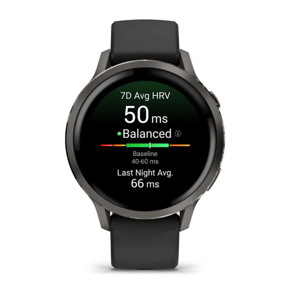 Смарт часы Garmin Venu 4 - 41мм Slate with Black Silicone Band