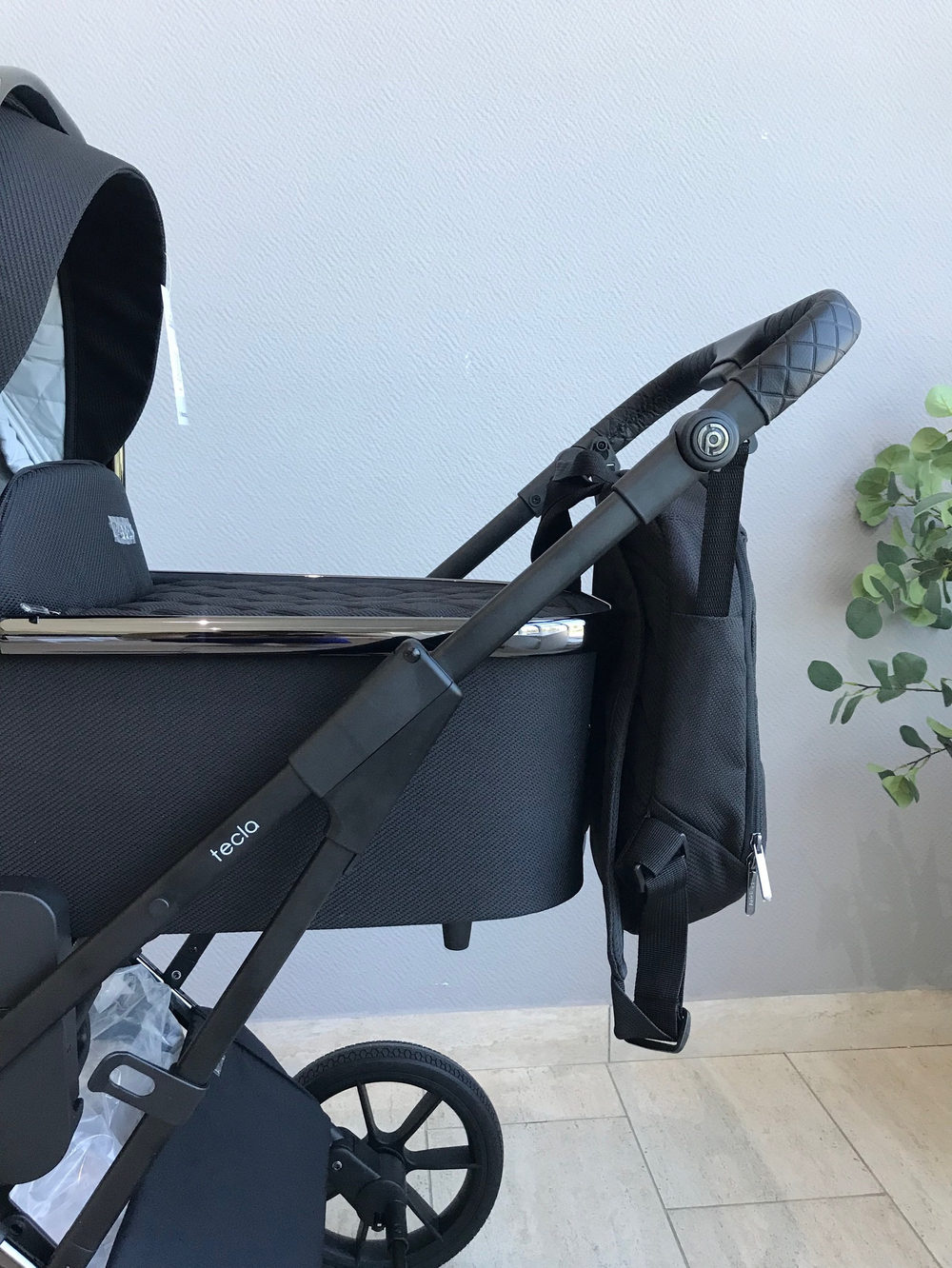 Коляска детская Peppy Tecla 2 в 1 Shadow Black Chrome Edition (Черный)