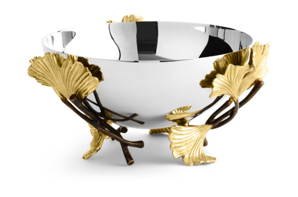 Чаша 13см Michael Aram Листья гинкго