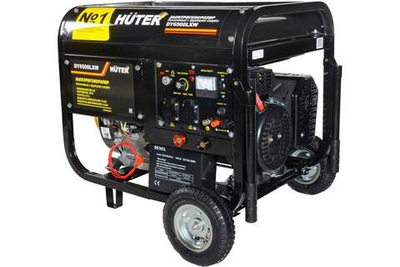 Электрогенератор DY6500LXW,с функцией сварки, с колёсами Huter, шт