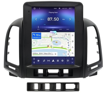 Магнитола для Hyundai Santa Fe 2 2006-2012 (со штатным усилителем, рамка тип 1) - Teyes TPRO 2 монитор 9.7" в стиле "Тесла" на Android 10, ТОП процессор, 4G SIM-слот