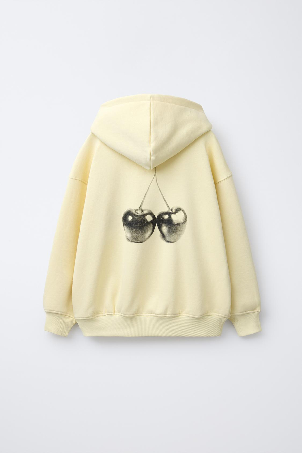 ZARA ХУДИ С ПРИНТОМ «ВИШНИ», ЖЕЛТЫЙ