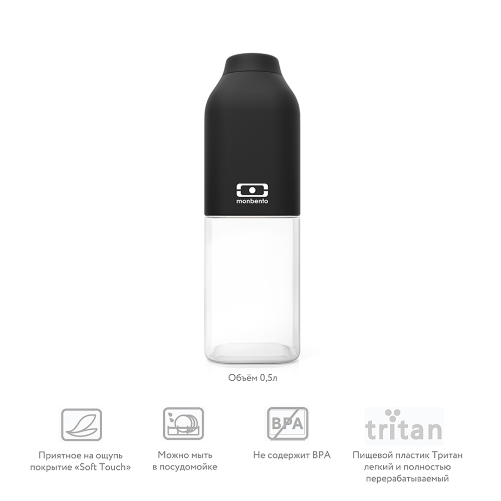 Бутылка mb positive, 500 мл, black