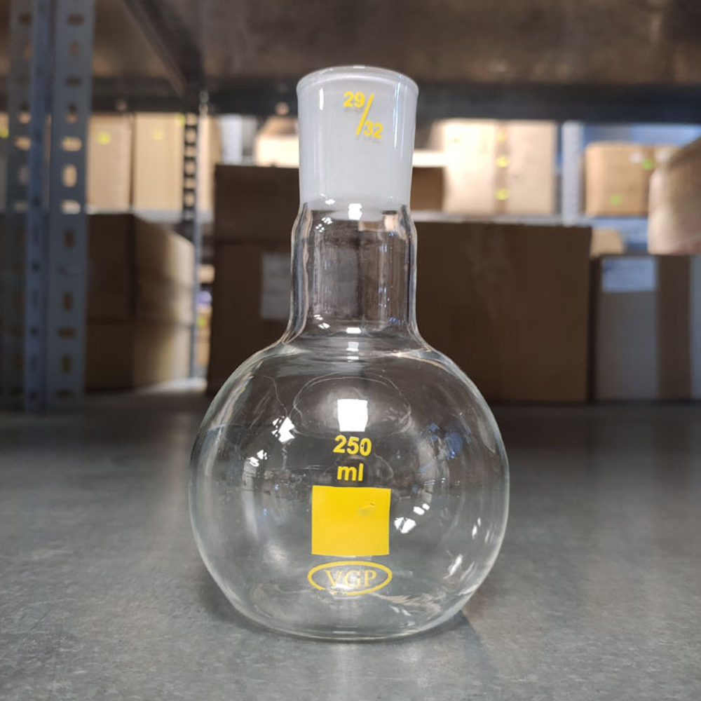 Колба плоскодонная с шлифом, ТС, на 250мл 29/32 (1508),П-1, Казань, 1шт.