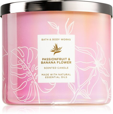 Bath & Body Works Passionfruit & Banana Flower - ароматическая свеча /   411  g  / GTIN 667556255300