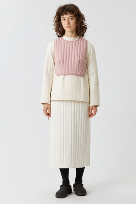 Жилет стеганый розовый