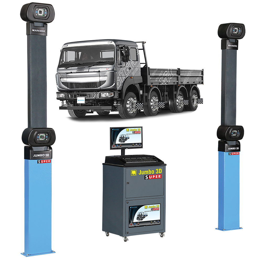 Стенд сход-развала Jumbo 3D Super 5A/4 для тяжелой коммерческой техники с одновременным обслуживанием до 4 осей одновременно
