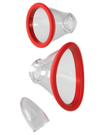 Красный двухсторонний вибростимулятор Ultimate Pleasure 24K Gold Luxury Edition - 25 см. (Цвет: красный)