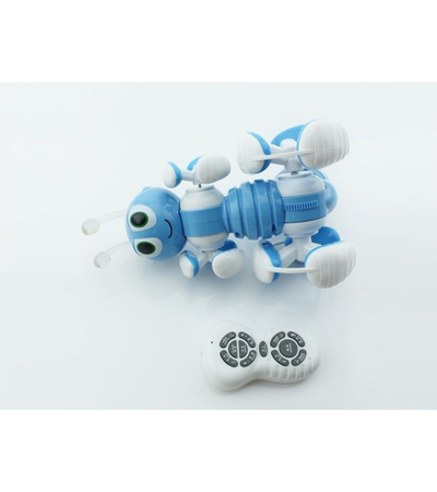 Р/У робот-муравей трансформируемый, звук, свет, танцы (синий)