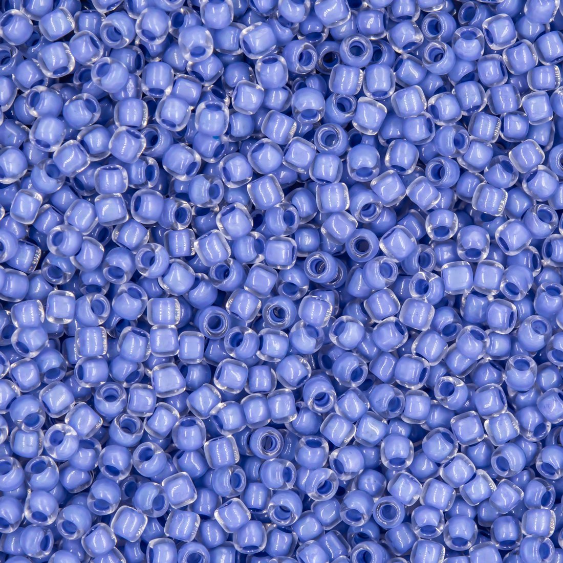 Японский бисер TOHO Round 11/0 (№977), окрашенный изнутри прозрачный