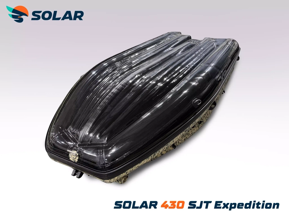 Лодка надувная моторная solar-430 super jet tunnel (expedition)