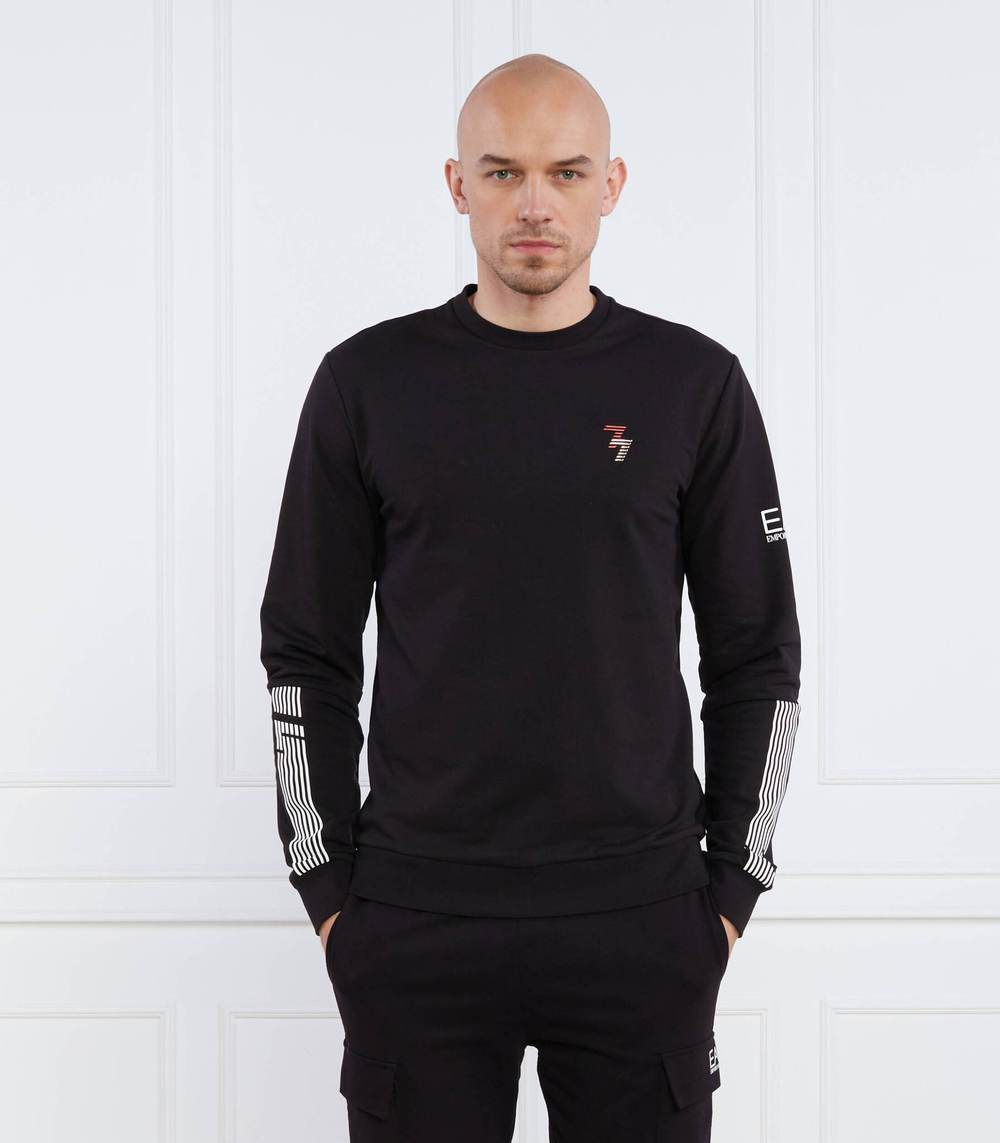 Худи EA7 - черный(3RPM06 PJLIZ)