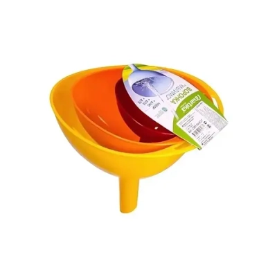 Воронка пластиковая «Ультимо» набор 3шт колор С251-04-КОЛ