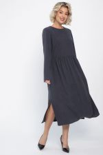Платье из вельвета Андреа (графит) П14801-25М LT Collection