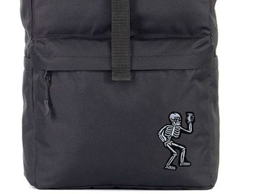 Нашивка термоаппликация на одежду и  на рюкзак. Скелет